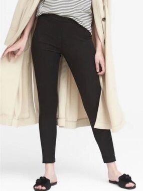 Black High-Waist Ponte Skinny Pants - Women Devon size 14